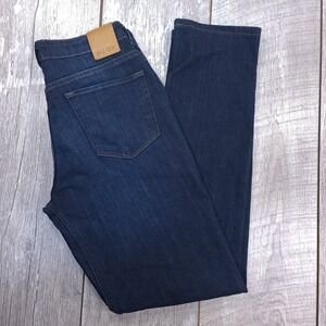 DU/ER Performance Denim Jeans Women 25x30 Dark Wash Straight Leg Indigo